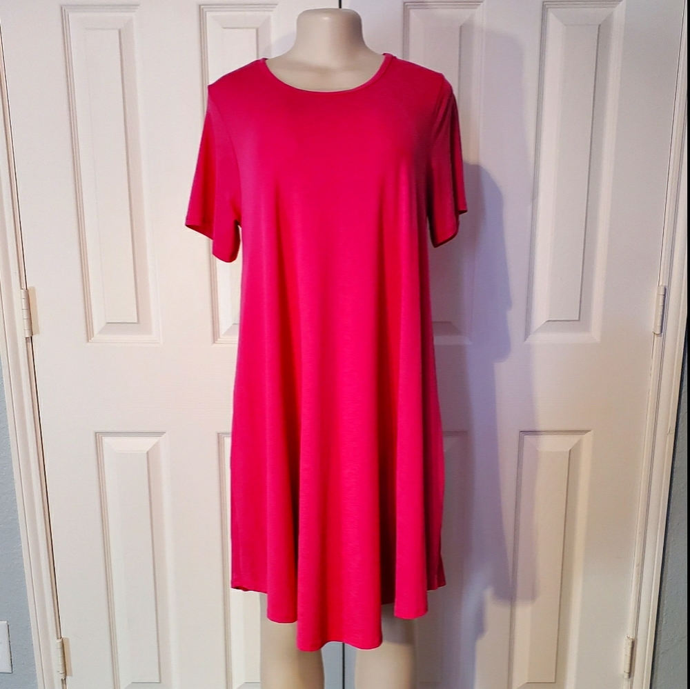 Fusia Dress with Pockets